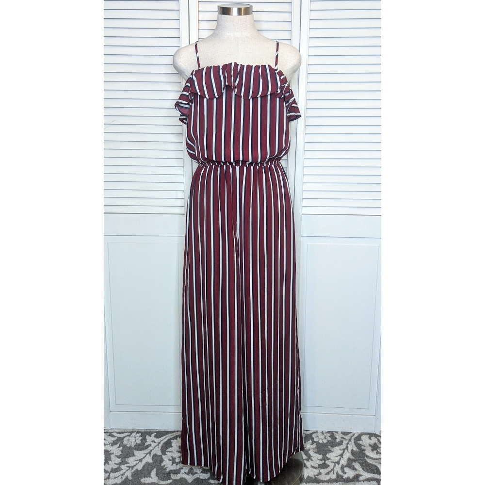 NWOT Ambience striped wide leg jumpsuit